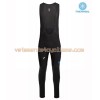 Tenue Cycliste Manches Longues et Collant à Bretelles 2016 Team Sky Hiver Thermal Fleece N001