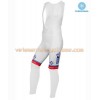 Tenue Cycliste Manches Longues et Collant à Bretelles 2016 FDJ Hiver Thermal Fleece N001