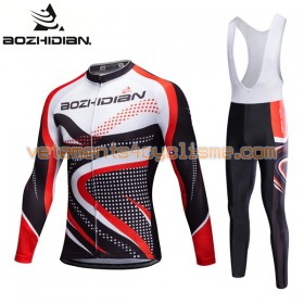 Tenue Cycliste Manches Longues et Collant à Bretelles 2017 Aozhidian N027