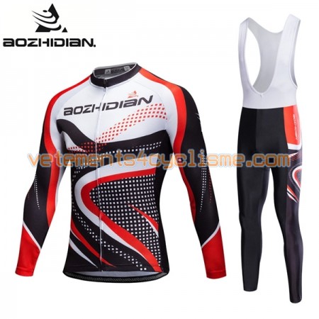 Tenue Cycliste Manches Longues et Collant à Bretelles 2017 Aozhidian N027