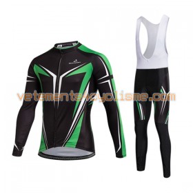 Tenue Cycliste Manches Longues et Collant à Bretelles 2017 Aozhidian N015