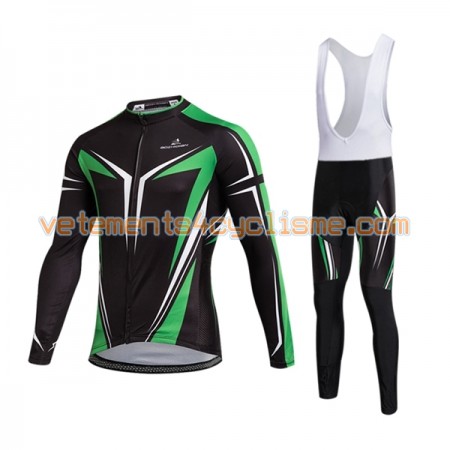 Tenue Cycliste Manches Longues et Collant à Bretelles 2017 Aozhidian N015