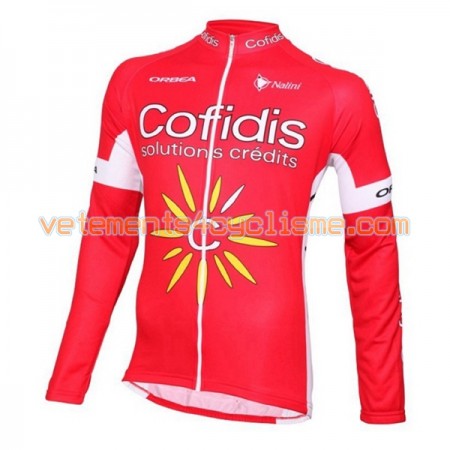 Maillot vélo 2016 Cofidis Pro Cycling Manches Longues N001