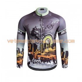 Maillot vélo Femme 2017 Aozhidian Manches Longues N004