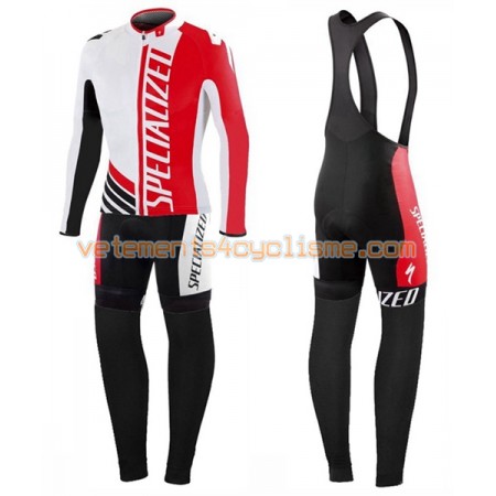 Tenue Cycliste Manches Longues et Collant à Bretelles 2016 Specialized N005