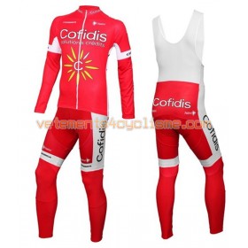 Tenue Cycliste Manches Longues et Collant à Bretelles 2016 Cofidis Pro Cycling N001