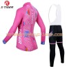 Tenue Cycliste Manches Longues et Collant à Bretelles Femme 2017 X-Tiger N008