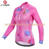 Tenue Cycliste Manches Longues et Collant à Bretelles Femme 2017 X-Tiger N008