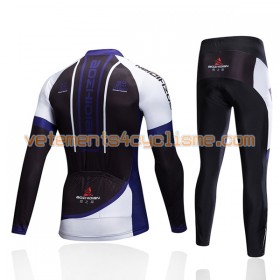 Tenue Cycliste Manches Longues et Collant Long 2017 Aozhidian N030