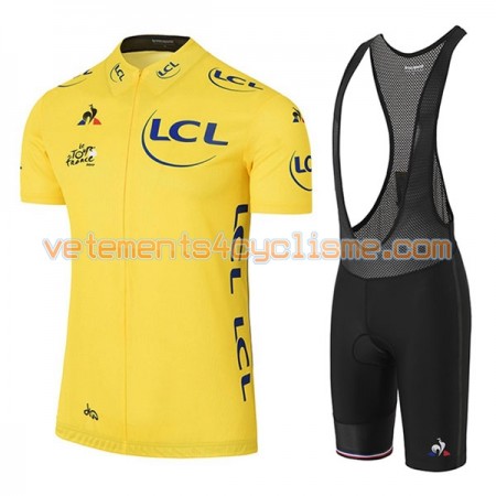 Tenue Cycliste Jaune et Cuissard à Bretelles Femme 2017 Tour de France