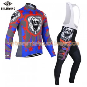 Tenue Cycliste Manches Longues et Collant à Bretelles 2017 Siilenyond N009
