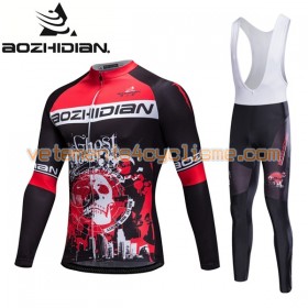 Tenue Cycliste Manches Longues et Collant à Bretelles 2017 Aozhidian N002