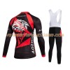 Tenue Cycliste Manches Longues et Collant à Bretelles 2017 Aozhidian N003