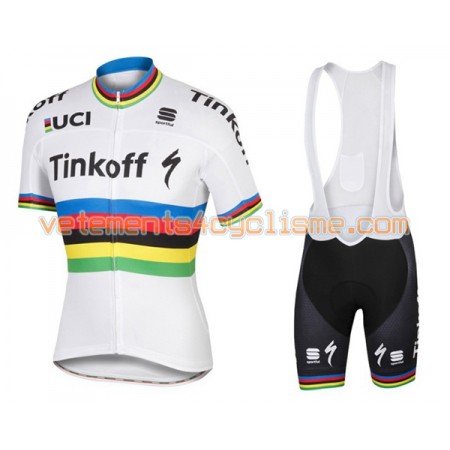 Tenue Cycliste et Cuissard à Bretelles 2016 Tinkoff N003
