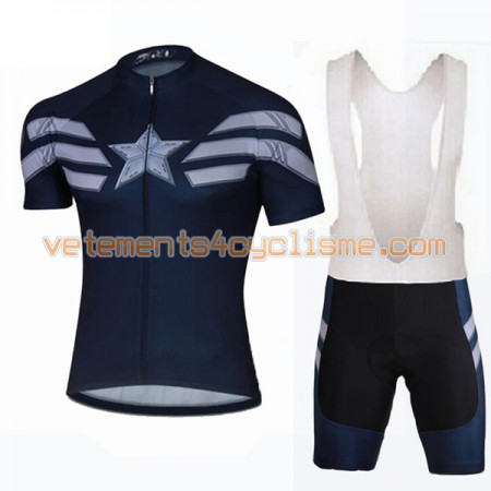 Tenue Cycliste et Cuissard à Bretelles 2017 Super Hero Brand N007