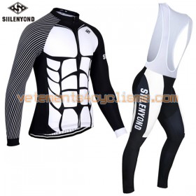 Tenue Cycliste Manches Longues et Collant à Bretelles 2017 Siilenyond N010