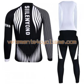 Tenue Cycliste Manches Longues et Collant à Bretelles 2017 Siilenyond N010