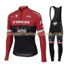 Tenue Cycliste Manches Longues et Collant à Bretelles Femme 2017 Trek-Segafredo N001