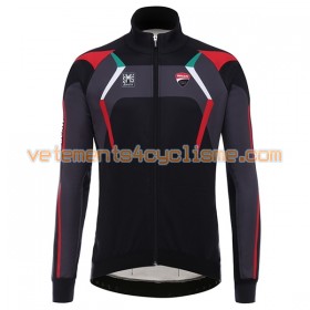 Tenue Cycliste Manches Longues et Collant à Bretelles 2017 Ducati Corse Hiver Thermal Fleece N001