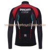 Tenue Cycliste Manches Longues et Collant à Bretelles 2017 Ducati Corse Hiver Thermal Fleece N001