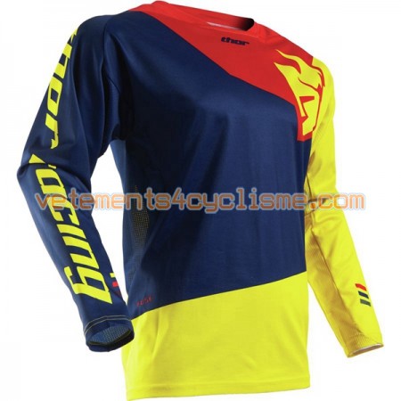 Maillots VTT/Motocross 2017 Thor Fuse Pinin Manches Longues N002