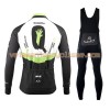 Tenue Cycliste Manches Longues et Collant à Bretelles 2017 Dimension Data Hiver Thermal Fleece N001