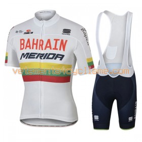 Tenue Cycliste et Cuissard à Bretelles 2017 Bahrain Merida Championnats de Lituanie