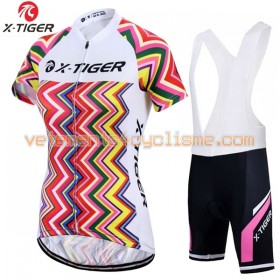 Tenue Cycliste et Cuissard à Bretelles Femme 2017 X-Tiger N007