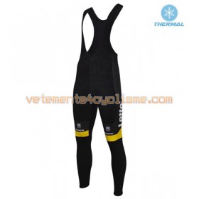 Collant à Bretelles 2016 LottoNL-Jumbo Hiver Thermal Fleece N001