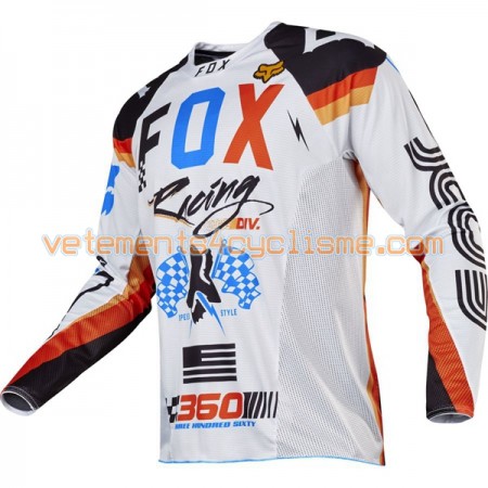 Maillots VTT/Motocross 2017 Fox Racing 360 Rohr Manches Longues N002