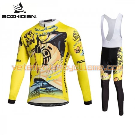 Tenue Cycliste Manches Longues et Collant à Bretelles 2017 Aozhidian N010