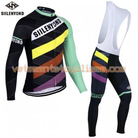 Tenue Cycliste Manches Longues et Collant à Bretelles 2017 Siilenyond N020