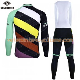 Tenue Cycliste Manches Longues et Collant à Bretelles 2017 Siilenyond N020