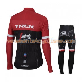 Tenue Cycliste Manches Longues et Collant Long Enfant 2017 Trek-Segafredo Hiver Thermal Fleece N001
