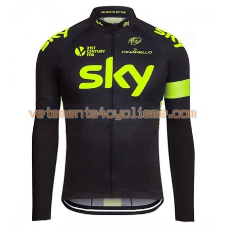 Maillot vélo 2016 Team Sky Manches Longues N002