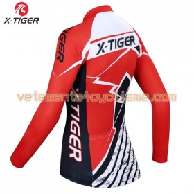 Maillot vélo Femme 2017 X-Tiger Manches Longues N001