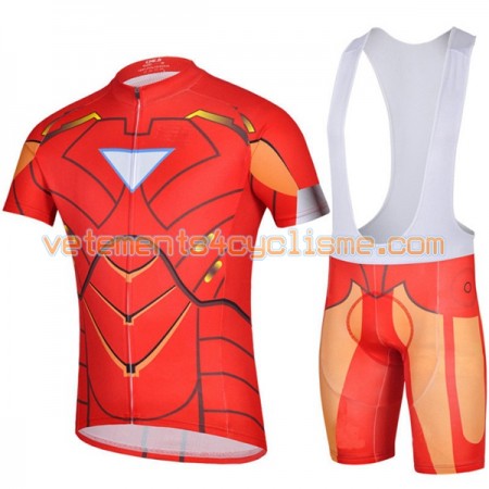 Tenue Cycliste et Cuissard à Bretelles 2017 Super Hero Brand N014