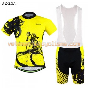 Tenue Cycliste et Cuissard à Bretelles 2017 Aogda N003