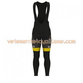 Tenue Cycliste Manches Longues et Collant à Bretelles 2017 Direct Energie Hiver Thermal Fleece N001