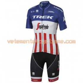 Tenue Cycliste et Cuissard à Bretelles 2017 Trek-Segafredo Championnat de États Unis