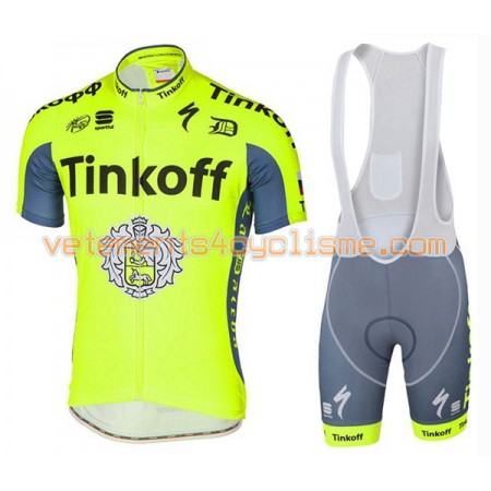 Tenue Cycliste et Cuissard à Bretelles 2016 Tinkoff N005
