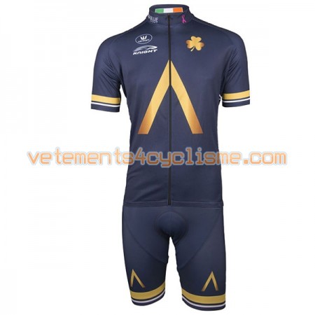 Tenue Cycliste et Cuissard à Bretelles 2017 Aqua Blue Sport N001