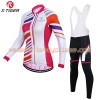 Tenue Cycliste Manches Longues et Collant à Bretelles Femme 2017 X-Tiger N009
