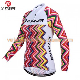 Maillot vélo Femme 2017 X-Tiger Manches Longues N002