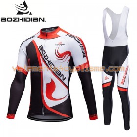 Tenue Cycliste Manches Longues et Collant à Bretelles 2017 Aozhidian N014
