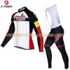 Tenue Cycliste Manches Longues et Collant à Bretelles 2017 X-Tiger N017