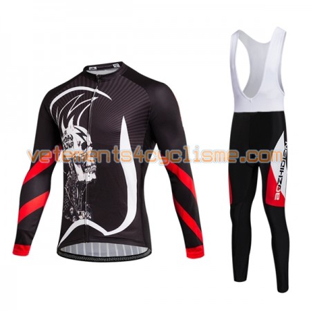 Tenue Cycliste Manches Longues et Collant à Bretelles 2017 Aozhidian N017