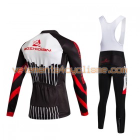 Tenue Cycliste Manches Longues et Collant à Bretelles 2017 Aozhidian N017
