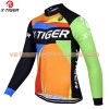 Tenue Cycliste Manches Longues et Collant à Bretelles 2017 X-Tiger N006