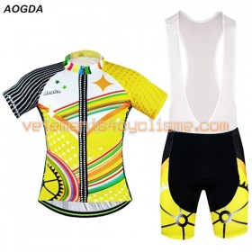 Tenue Cycliste et Cuissard à Bretelles 2017 Aogda N029